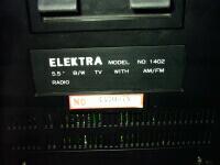 Переносной телевизор с радио ELEKTRA-1402 - нажмите, чтобы увеличить фото